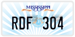 RDF304  license plate in MS