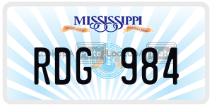 RDG984  license plate in MS