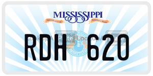 RDH620  license plate in MS