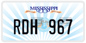 RDH967  license plate in MS