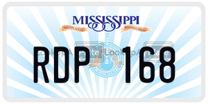 RDP168  license plate in MS