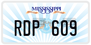 RDP609  license plate in MS