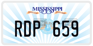 RDP659  license plate in MS