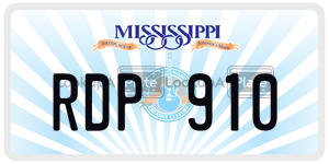 RDP910  license plate in MS