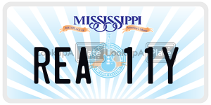 REA11Y  license plate in MS