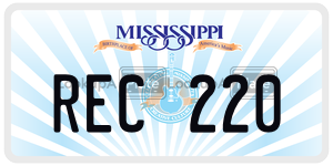 REC220  license plate in MS