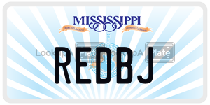 REDBJ  license plate in MS