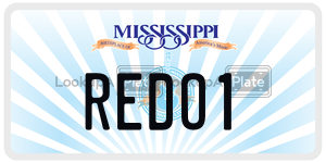 REDO1  license plate in MS