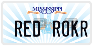 REDROKR  license plate in MS