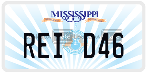 REID46  license plate in MS