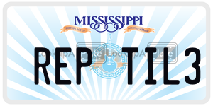 REPTIL3  license plate in MS