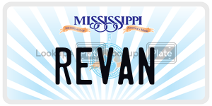 REVAN  license plate in MS