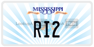 RI2  license plate in MS