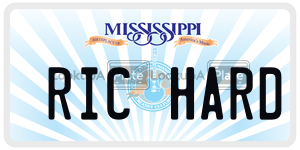 RICHARD  license plate in MS