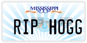 RIPHOGG  license plate in MS