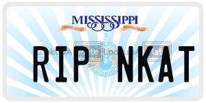 RIPNKAT  license plate in MS