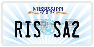 RISSA2  license plate in MS