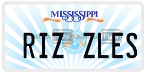 RIZZLES  license plate in MS