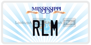 RLM  license plate in MS