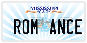 ROMANCE  license plate in MS