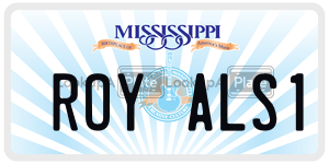 ROYALS1 license plate in Mississippi