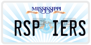 RSPIERS  license plate in MS