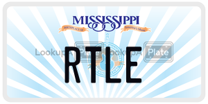 RTLE  license plate in MS