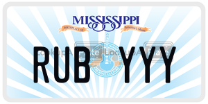 RUBYYY  license plate in MS