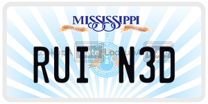 RUIN3D  license plate in MS