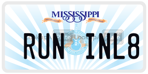 RUNINL8  license plate in MS