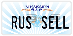 RUSSELL  license plate in MS