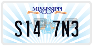 S147N3  license plate in MS