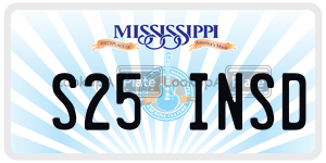 S25INSD  license plate in MS