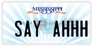 SAYAHHH  license plate in MS
