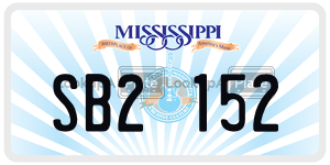 SB2152  license plate in MS