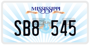 SB8545  license plate in MS