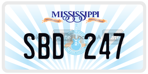 SBD247  license plate in MS