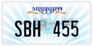SBH455  license plate in MS