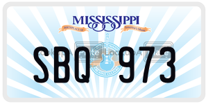 SBQ973  license plate in MS