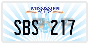 SBS217  license plate in MS