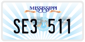 SE3511  license plate in MS