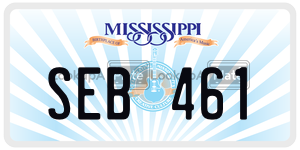 SEB461  license plate in MS