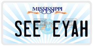 SEEEYAH  license plate in MS