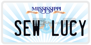 SEWLUCY  license plate in MS