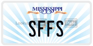 SFFS  license plate in MS