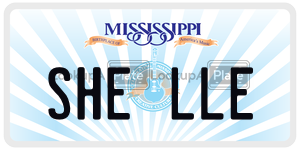 SHELLE  license plate in MS