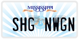 SHGNWGN  license plate in MS