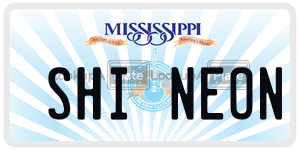 SHINEON  license plate in MS