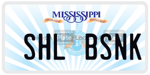 SHLBSNK  license plate in MS