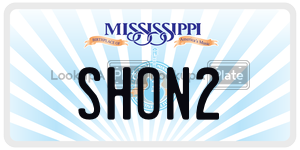SHON2  license plate in MS